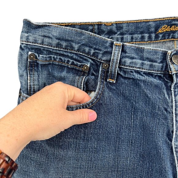 Eddie Bauer Jeans Mens Blue Straight Leg Cotton Denim Size 38x34 - Picture 13 of 13